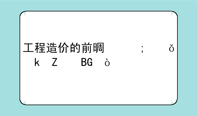工程造价的前景与就业方向？